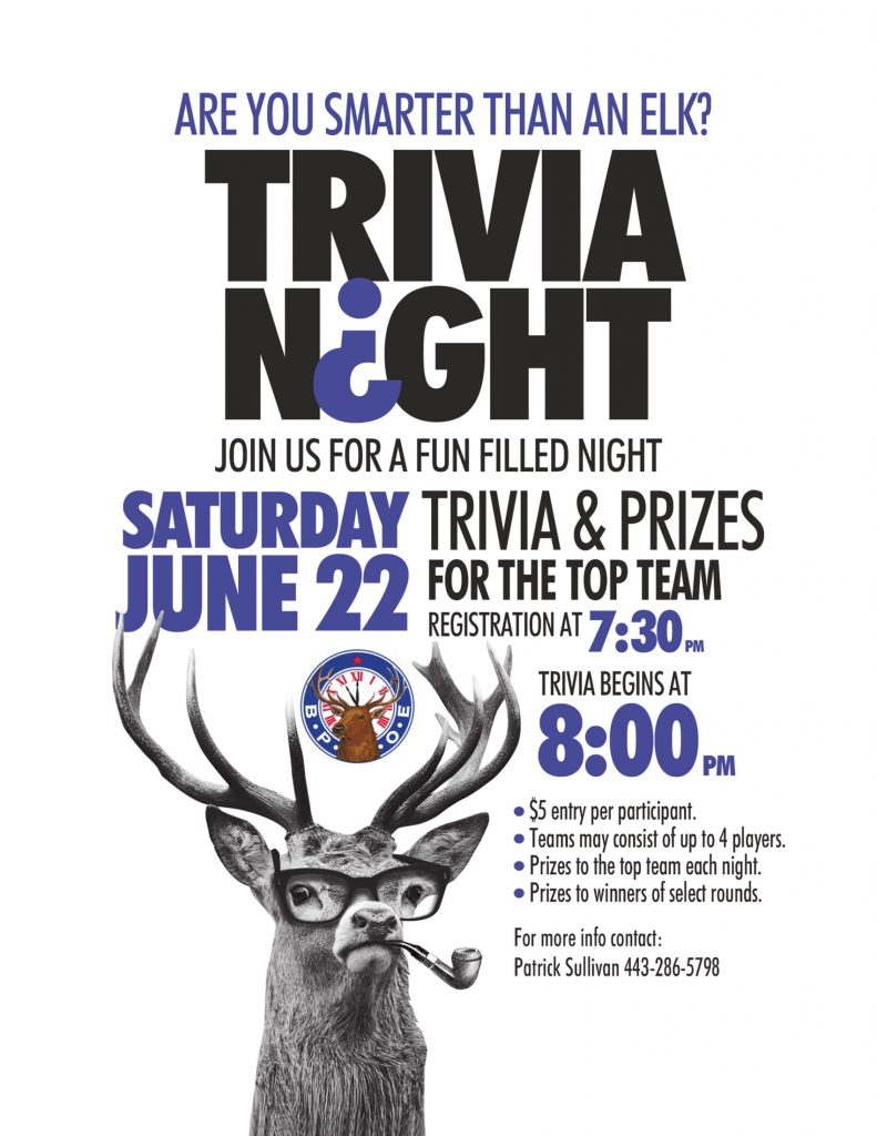 Elk Trivia 8.5x11FEB 2018June 22press1 Towson Elks 469