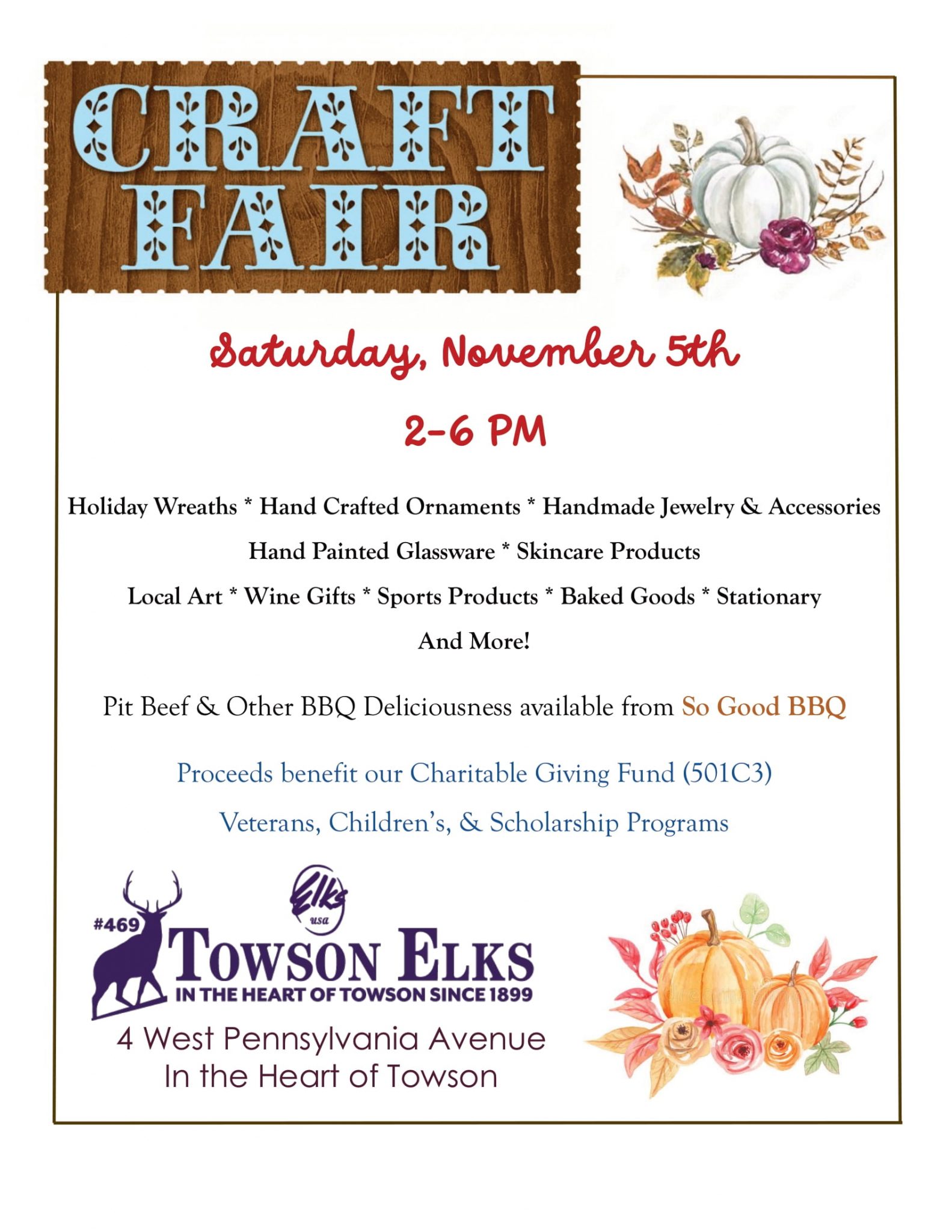 Towson Elks Craft Fair Towson Elks 469